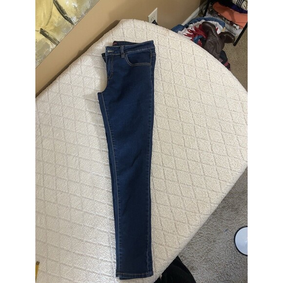 April Girl Jeans Skinny Stretchy 30w 28L. Dark Blue Jeggings - Picture 4 of 12